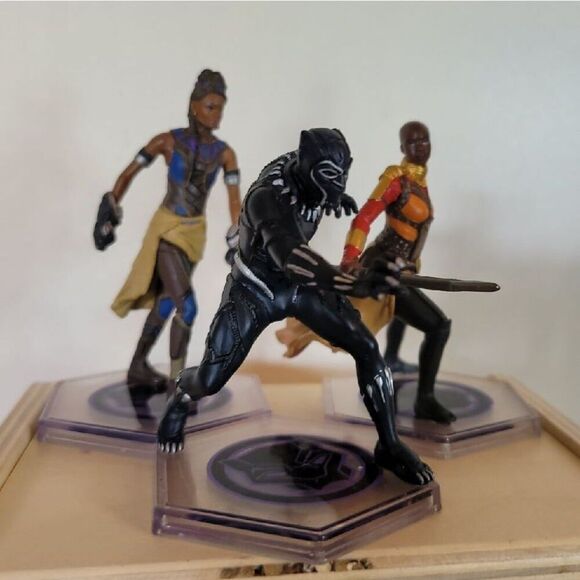 Disney Marvel Avengers The Infinity Saga Black Panther Trio - Picture 2 of 5